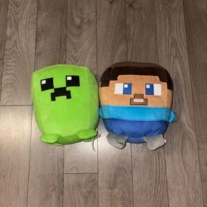 3 for 15$ - Minecraft Cuutopia Plush Creeper & Steve Set